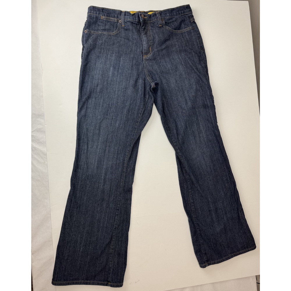 NYDJ Tummy Tuck Jeans Bootcut Dark Wash Made In USA Stretch Women Size 18